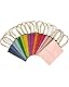 Gcardist 32 Stück Mini Papier Gunst Taschen mit Griffen 6x4.5x2.5 16 Regenbogen Farben Kleines Geschenk Kraft Party behandeln Taschen (12x6x15cm，Mini Größe)