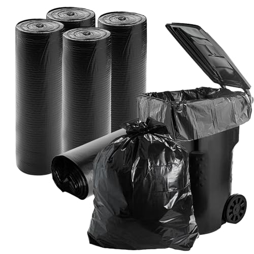 MUXHEL 50 bolsas de basura de 150 litros, 110 x 130 cm, resistentes bolsas de basura de 150 l, bolsas de basura extrafuertes, bolsas de basura, bolsas de basura extrafuertes, bolsas de basura para la