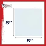 8 en x 8 in. Conseil de panneau en toile de coton d'artiste professionnel (12 Boîte)