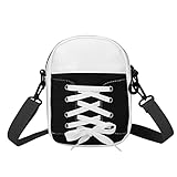 Y3 Kleine Umhängetasche Damen Mädchen Sneaker Form Quadratische Umhängetaschen - Modische leichte Handtasche Umhängetasche mit verstellbarem Riemen, abnehmbare Diagonaltaschen aus Leder Große