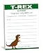 Funny T-Rex Notepad Dinosaur Gift Idea Stationery Notes 4.25 x 5.5, 50 Sheets