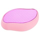 The Beauty Spy Glass Slippers Foot File - Ultra-Patterned Glass - Ergonomic Design - Gently Removes Rough Skin from Feet, Elbows, Knees - Wet or Dry Use (Pink)