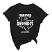 Zldhxyf T Shirt Donna - Maglietta Camicia da Donna da Uomo Texas Apocalypse I Snovid Snow Survived Strong T-Shirt 2021 Camicetta da Donna Camicia E Vestaglia Parto