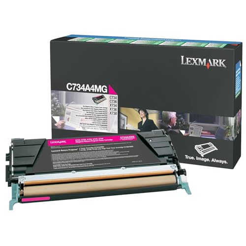 Lexmark C734A4MG évitez les traces d'impression avec ce toner magenta stable