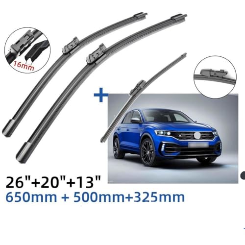 Wiper Set essuie-glace 26 20 13 pouces de remplacement Windshield Window - 3