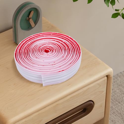 Protector de esquinas de TPE autoadhesivo SECFOU blanco y ajustable para muebles 6