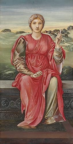 Posters et art Edward Burne Jones affiche vintage étude pour les heures 60x90
