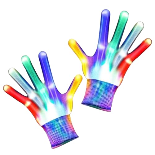 StimuVariety LED handschoenen Cool Speelgoed Cadeau Voor Mannen Volwassenen 2025, 5 Kleuren 6 Standen Verlichte Sinterklaas Voor 8+ jaar Jongen Tieners