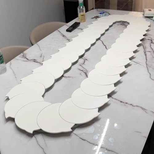 Plateau tournant pour table à manger blanche de 1,8m | Le carrousel manuel rotatif chic