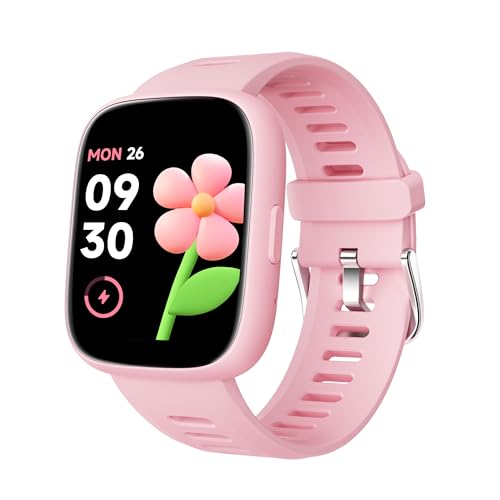 Kinder smartwatch met locatiefunctie, stappenteller, hartslag en IP68 waterdicht