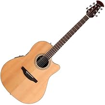Ovation CS24-4 Celebrity Standard Mid-Depth Cutaway,Acoustic-Electric Guitar, Natural