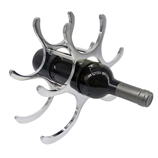 Suporte Inox para 6 Garrafas de Vinho