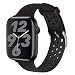 SKYLET Sport Band Compatible with Apple Watch 44mm 38mm 42mm 40mm, Soft Silicone Replacement Sport Wristband Compatible with Apple iWatch Series 4 3 2 1 with Metal Clasp Men Women (No Tracker)