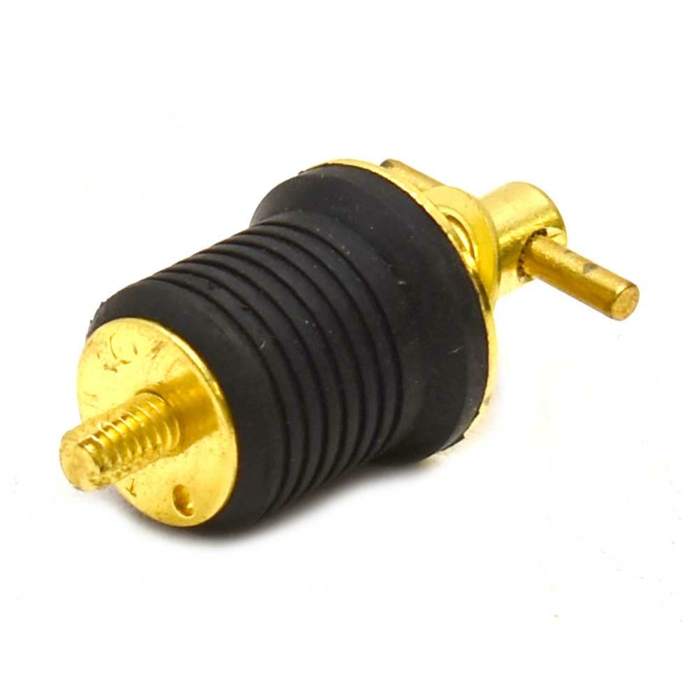 Moeller Boat Bailer Drain Plug 020899-10 | 1 Inch Turn-Tite Brass