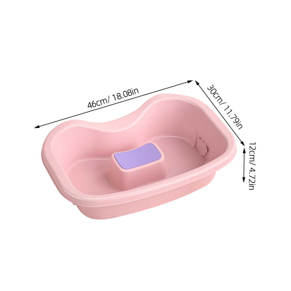 Didiseaon Shampoo Bowl for Boys and Girls Portable Hair Washing Tray Plastic Wash Basin Sink Easy to Use for Elderly Pregnant Disabled
