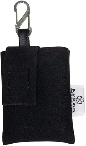 Pumpcases Soporte para bomba de insulina con clip, bolsa de neopreno para bomba de diabetes + clip Nite IZE S-Biner de acero inoxidable - Funda de