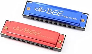 DMZK Harmonica, 2 Pieces Harmonica Child, 10 Holes 20 Tunes Mouth Organ, Diatonic Harmonica for Beginner Kids or Adult