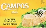 CAMPOS Conserva De Atún En Aceite De Girasol - Lata Oval, 220 g