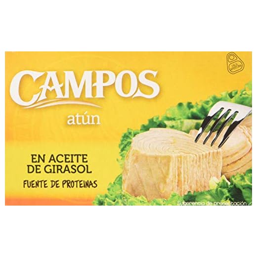 CAMPOS Conserva De Atún En Aceite De Girasol - Lata Oval, 220 g