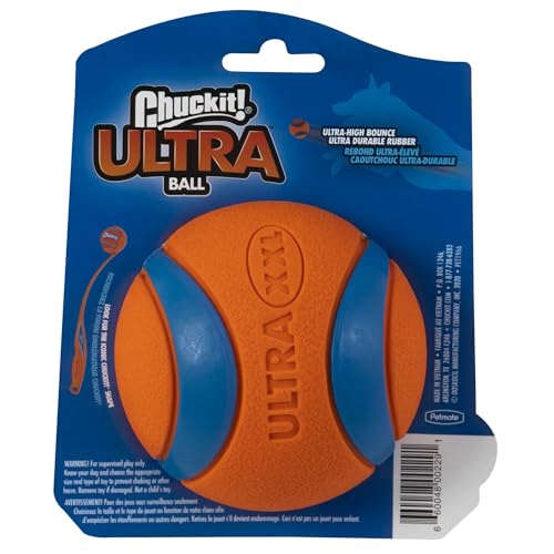 Image of Chuckit! Ultra Ball Dog Toy - Size XXL - for Dogs 100+ lbs - Made from Durable Rubber - Super Bouncy - Floats in Water - 4-inch Diameter - XXL (Pack of 12)