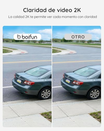 Miniatura 3 de Boifun Timbre Inalámbrico Exterior Impermeable, 2k, Campo De Visión 166 , Detección Humana Pir, Alerta Con Un Clic, Instalación Sencilla, Noche En Color, Audio Bidireccional, Ip65, Solo Wi-Fi 2,4 Ghz