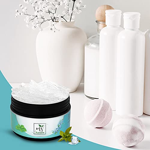 MS Nature® - Premium Qualität - Mentholkristalle für Sauna 100% Minzöl – Eiskristalle als Sauna Zubehör zum Inhalieren – Eukalyptus Saunaaufguss – Sauna Aufgussmittel - Image 8