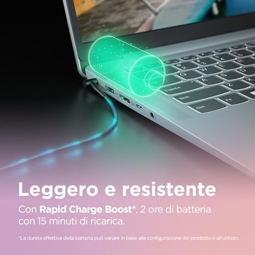 Lenovo Ideapad Slim 3 Notebook 15.6'' Fhd (1920X1080), Amd Ryzen 5 7520U, Ram 8GB, 512GB Ssd, Windows 11 Home, Wifi 6 - Arctic Grey - 4