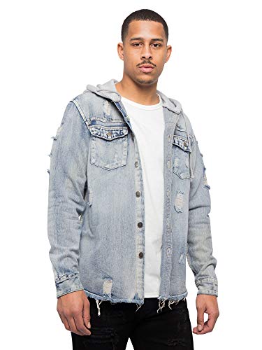 Image of VICTORIOUS Men's Distressed Denim Jacket