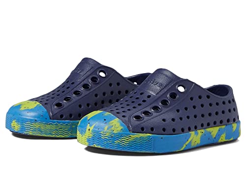 Native Shoes Jefferson Marbled (Toddler/Little Kid) Regatta Blue/Vallarta Palm Marble 6 Toddler M #TOP18