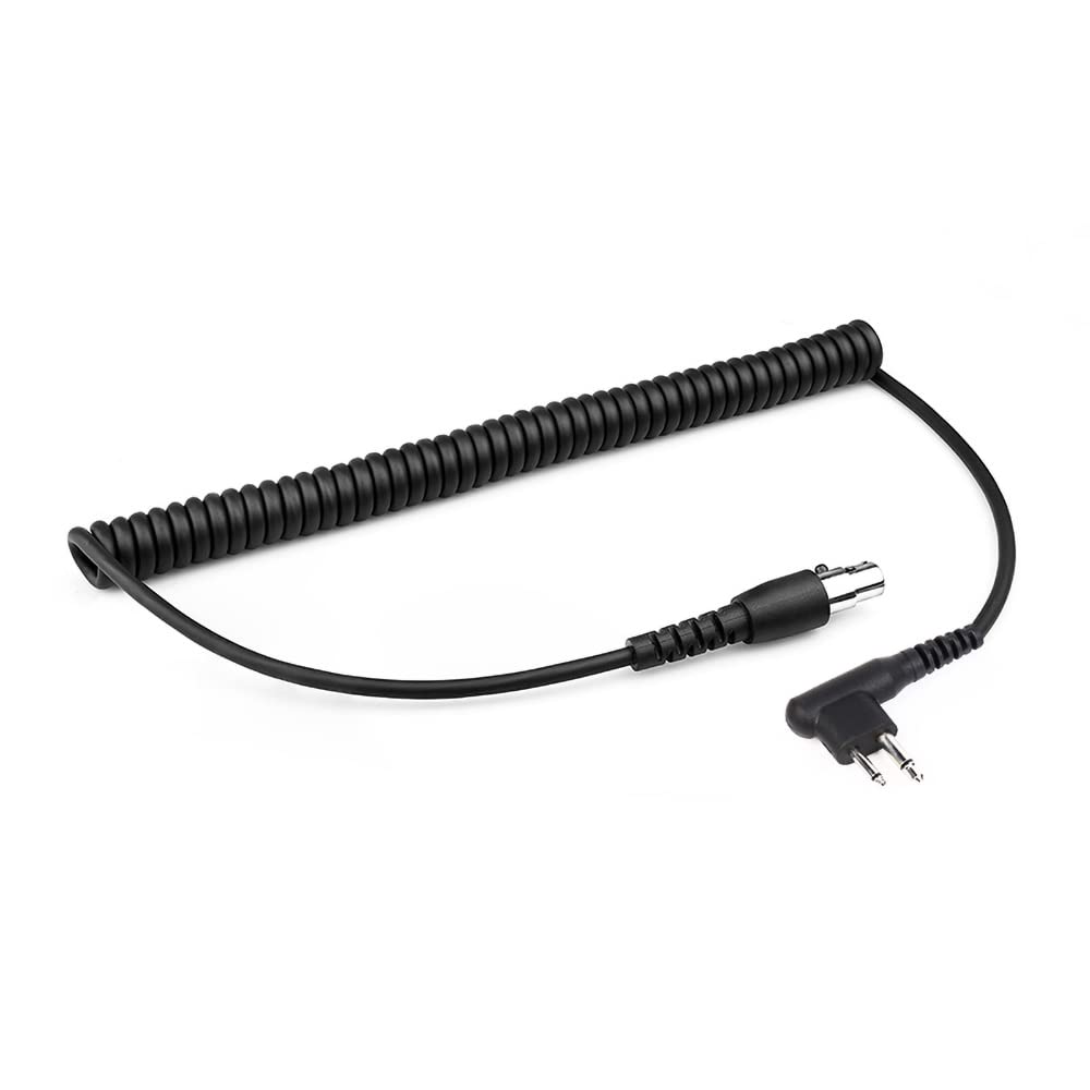 2-Pin to 5-Pin Coil Cord Cable for Motorola Two Way Handheld Walkie Talkie and Radio Headsets-image-43