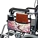 Fuojuvelie Hummingbird Wheelchair Bag to Hang on Side Pink Reusable Wheelchair Pouch Side Pocket Ideal for Electric Mobility Scooters, Mobility Chairs, Walkers and Rollators
