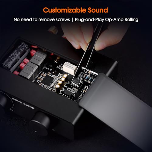 Amplificateur Stéréo Douk Audio A5 TPA3255, Mini Amplificateur de Puissance Audio HiFi 600 W Classe D pour Système Home Cinéma, Enceinte Colonne Passive avec Filtre Passe-Haut et Alimentation 48 V – Image 5