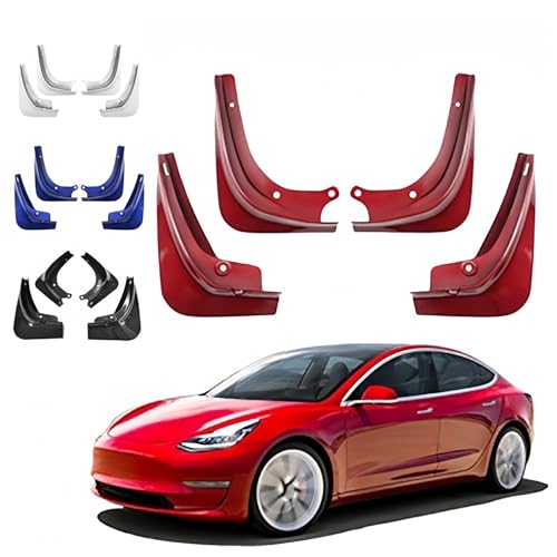 Guardabarros coche y protectores contra salpicaduras para Model 3 3