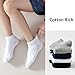 EPEIUS Kids Ankle Socks Toddler Girls Seamless Low Cut No Show Socks Cotton Thin Athletic Socks for Boys 3-5 Years Black White Grey 6 Pack S