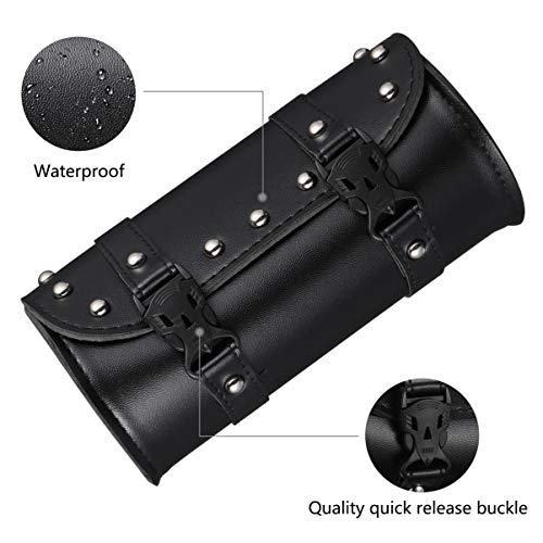BESPORTBLE, 1 peça à prova d'água, bolsa de couro para sela, bolsa de armazenamento de motocicleta