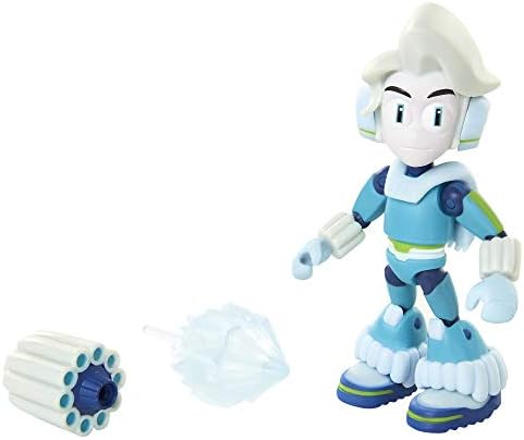 Mega Man Fully Charged – Ice Man Articulated Action Figure with Ice Blast and Ice Man Buster Accessory (to swap onto The Mega Man Figure)! Based on The New Show!