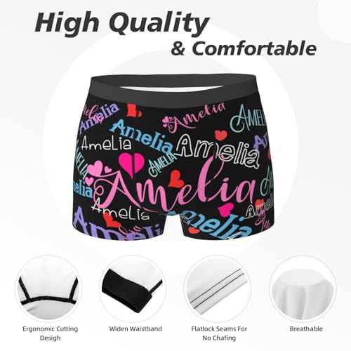 Slavna Personalized Boxers for Men Custom Face Underwear with Picture Boyfriend Customized Boxer Briefs2