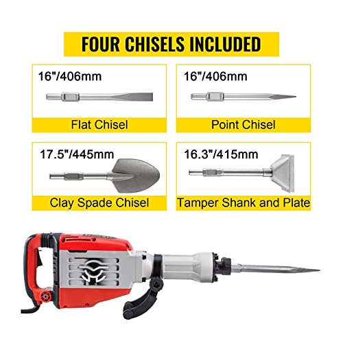 Pneumatischer Hammerbohrer Abbruch-Jack-Hammer 3800W Multifunktionaler Bohrhammer mit Kastenbeton, bahnbrechendem… – Bild 3