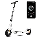 elektrischer roller kaufen LAUFKULTUR & KOMFORT: Die 8,5 Zoll großen Luftreifen nehmen kleinere Fahrbahnunebenheiten auf und sorgen für eine angenehme Laufkultur. Mit dem praktischen Faltmechanismus ist er schnell zusammengeklappt und kann bequem in Bus, Bahn oder Auto mitgenommen werden.