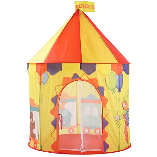HE TUI Carpa Infantil Juguete de Interior Juego Castillo Circo Yurta Carpa portátil Plegable Chico Chica Princesa Princesa