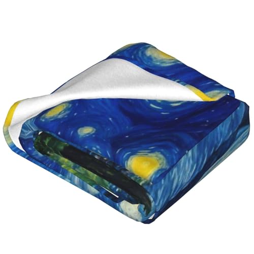 Couverture tricotée Nuit étoilée plaid flanelle doux grand lit et canapé