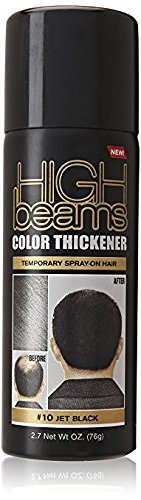 (VALUE PACK OF 3) HIGH BEAM COLOR THICKENER TEMPORARY SPRAY-ON HAIR 2.7oz #10 JET BLACK