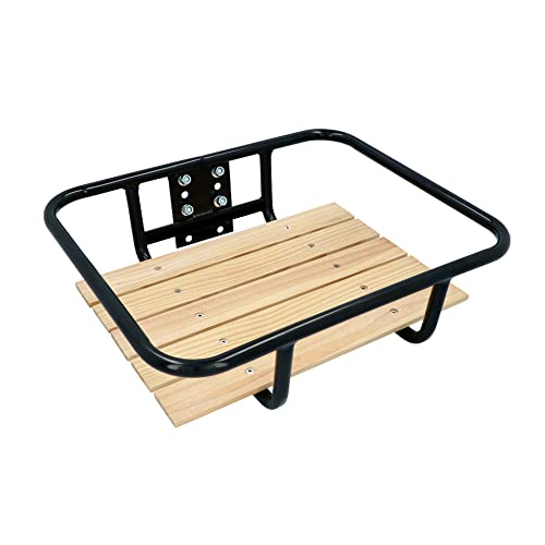 Porte-bagages avant en bois de qualité Dresco pour vélo urbain chic