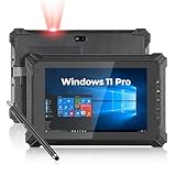 MUNBYN Rugged Windows Tablet with Barcode Scanner IRT06, 8' Windows 11 Pro, Equip with Honeywell N4680, 1D/2D QR Inventory Scanner, 8GB+128GB Industrial Tablets for ERP WMS