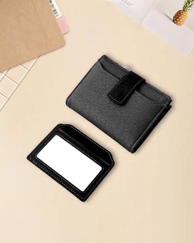 Elegant Women's Wallet, Small Zipper Wallet with Multiple Card Slots and Zipper Coin Pocket, Womens Wallet, Black