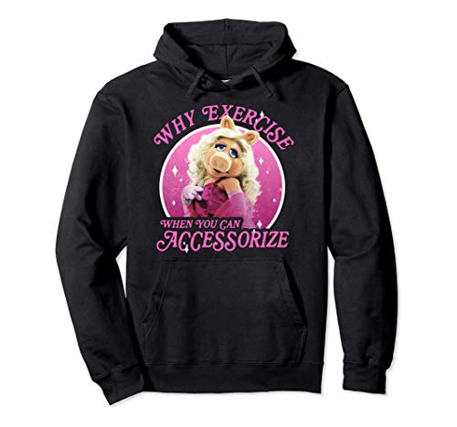 Disney The Muppets Miss Piggy Why Exercise Accessorize Pullover Hoodie