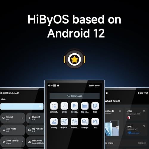 HiBy Reproductor de audio digital R6 ProII 2025 con amplificador Android 12 OS/Clase A, pantalla táctil de 5,9 pulgadas, 6 GB de RAM + 128 GB de almacenamiento + 2 TB de memoria ampliable - imagen 3