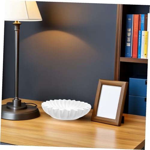 Joyero decorativo de resina blanco y organizador multiusos para entrada de casa o negocio 8