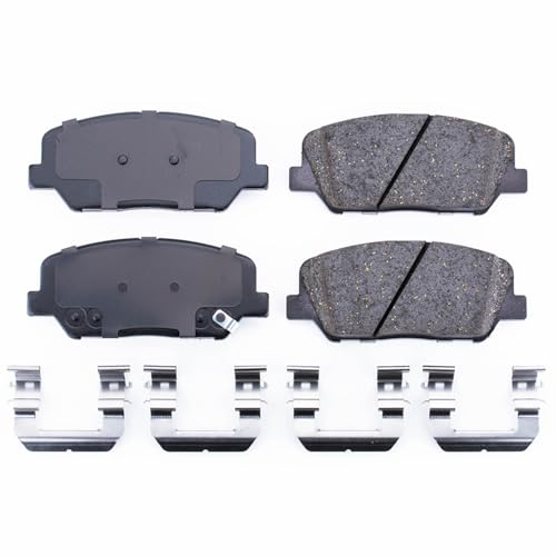 Image of PowerStop Front Brake Pads for Hyundai Genesis Coupe 2010-16 | Kia Optima 2011-15 - Z17 Ceramic Brake Pads with Installation Hardware, 17-1413