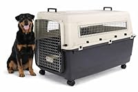 hundebox Auto - transportbox Hund - Flamingo Fomad dunkelgrau - XXL 70 x 100 x 69,5 cm - robuster Kunststoff - Metalltür - Sicherheitsverschluss - 2 Tragegriffe